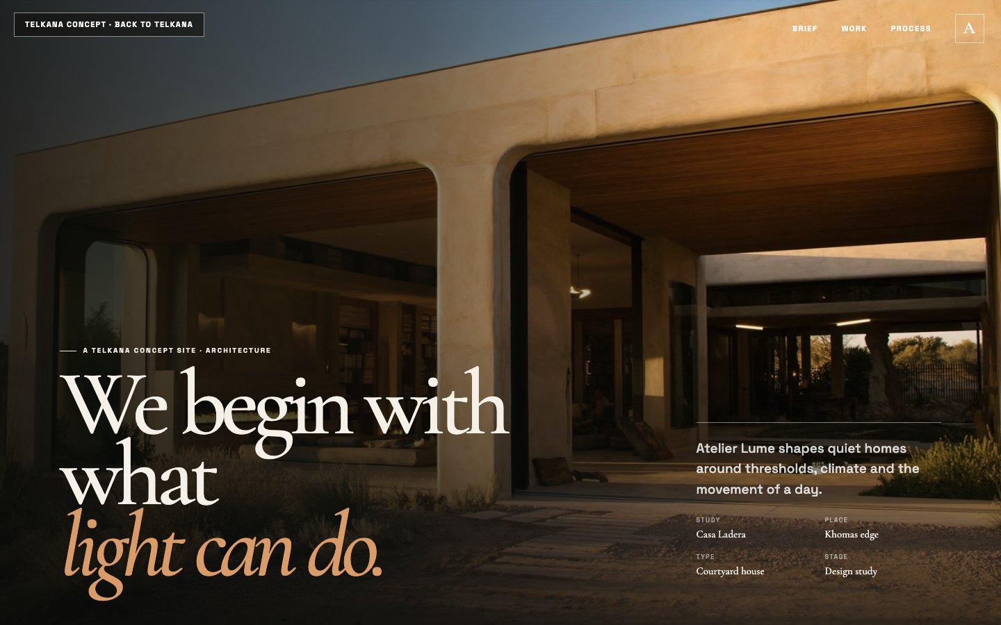 Atelier Lume website preview